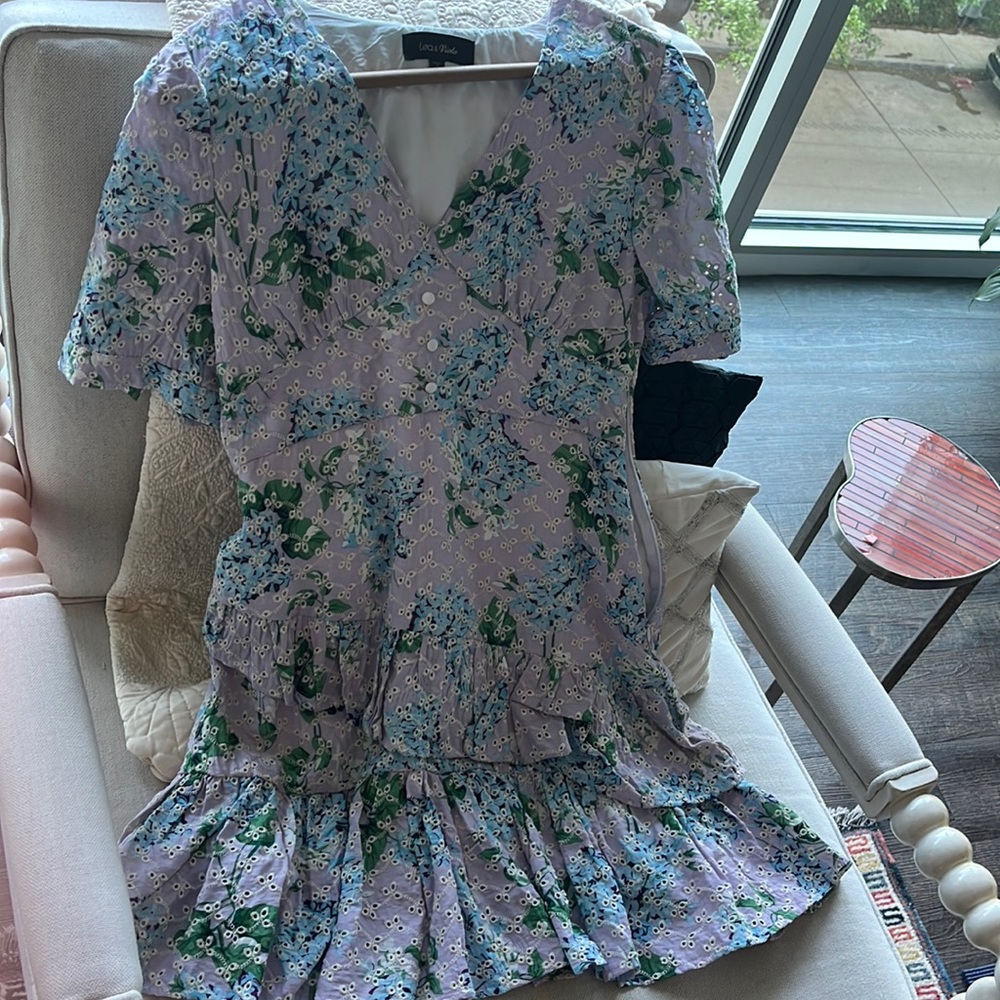 Spring/Summer mini dress in purple and blue shades. *Hot girl deal*